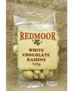 WHITE CHOCOLATE RAISINS 125G
