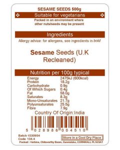 SESAME SEEDS NATURAL 500G