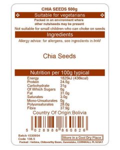 CHIA SEEDS 500G