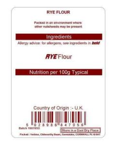 RYE FLOUR 25KG