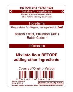 INSTANT DRIED YEAST 100G