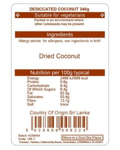 DESICCATED COCONUT 340G