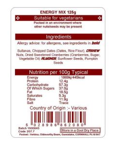 ENERGY MIX  125G
