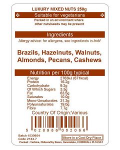 LUXURY MIXED NUTS 250G