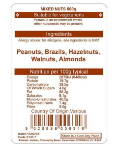 MIXED NUTS 500GM