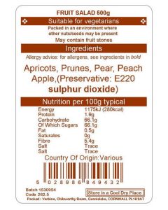 FRUIT SALAD 500G (NO FIGS)