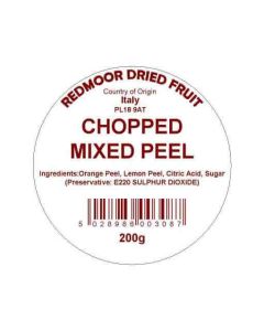 CHOPPED MIXED PEEL 200G  TUB