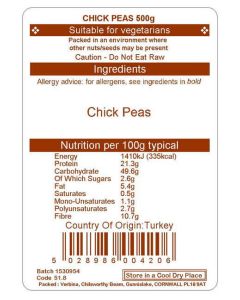 CHICK PEAS 500G