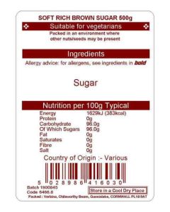 SOFT RICH BROWN SUGAR 500G