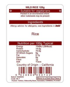 WILD RICE 125G
