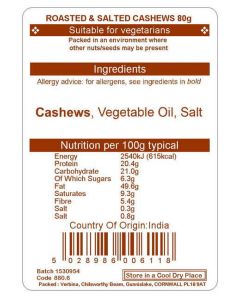 CASHEWS R&S 80G