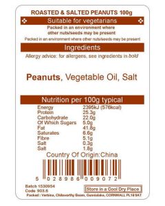 PEANUTS R&S 100G