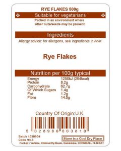 RYE FLAKES   500G