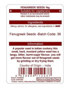 FENUGREEK SEEDS KG