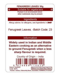FENUGREEK(METHI) LEAVES KG