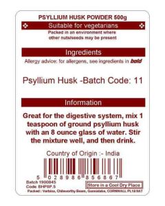 PSYLLIUM HUSKS POWDER 500G