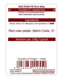 RED ROSE PETAL 500G