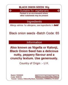ONION SEED BLACK KG