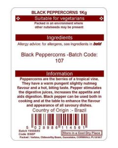 PEPPERCORNS BLACK KG