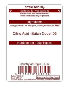 CITRIC ACID KG