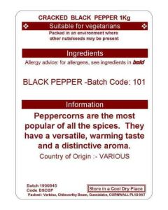 PEPPER CRACKED BLACK KG