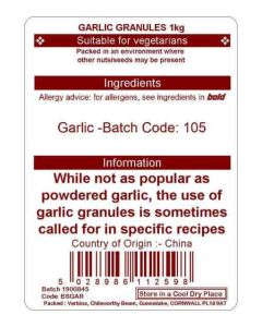 GARLIC GRANULES KG