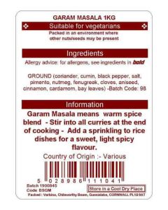 GARAM MASALA KG