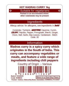 MADRAS HOT KG