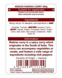 MADRAS MEDIUM 500G