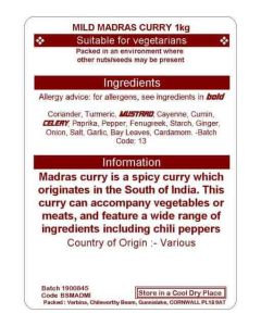 MADRAS MILD KG