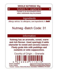 NUTMEGS WHOLE KG
