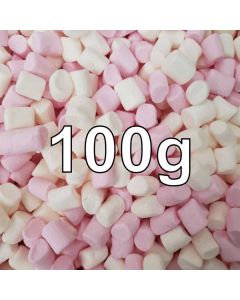 MINI MARSHMALLOWS PINK AND  WHITE 100G