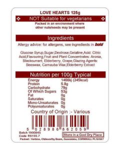 HEARTS 125G