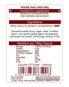 VEGGIE MALLOWS 300G
