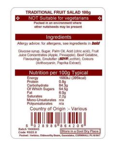 FRUIT SALAD (SWEETS) X 100G