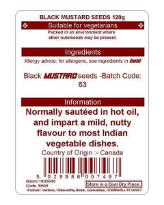 BLACK MUSTARD SEEDS 120G