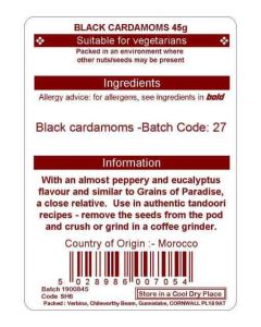 CARDAMOMS BLACK  45G