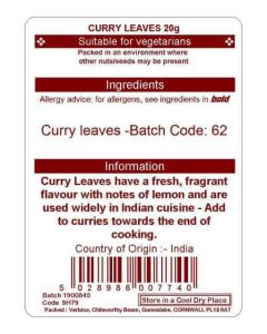 CURRY LEAVES 20G