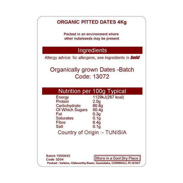 DATES ORG. PITTED 4KG