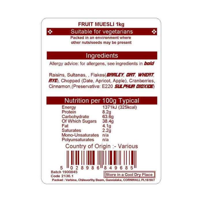 FRUIT MUESLI 1KG