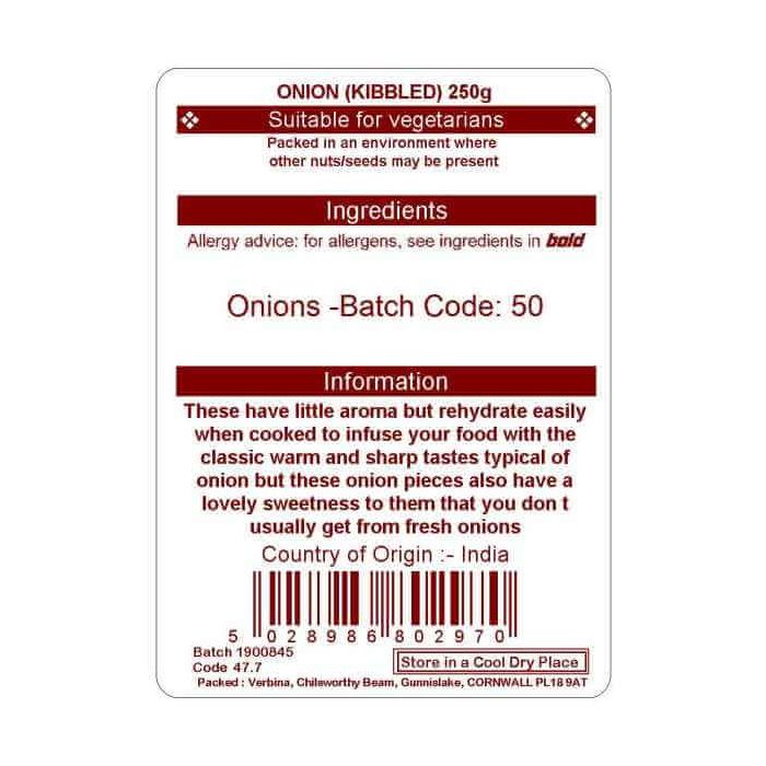 ONION KIBBLED 250G