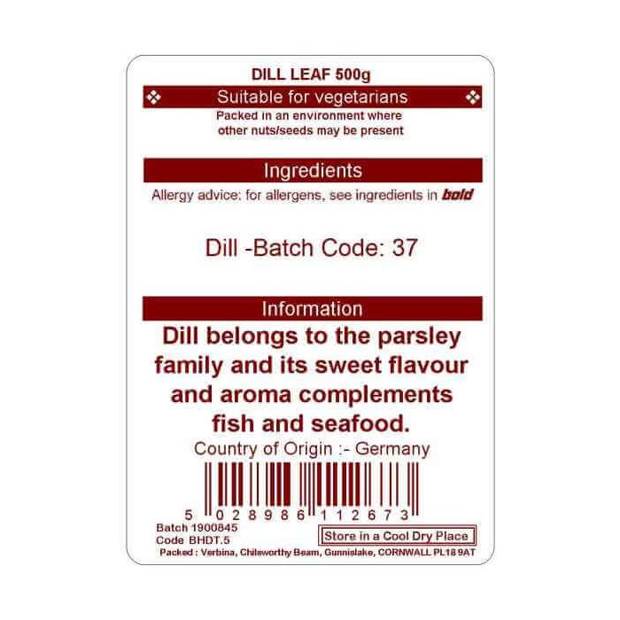 DILL HERBS 500G