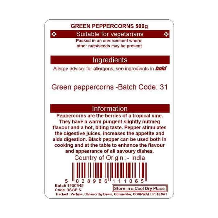 PEPPERCORNS GREEN 500G